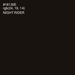 #18130E - Night Rider Color Image